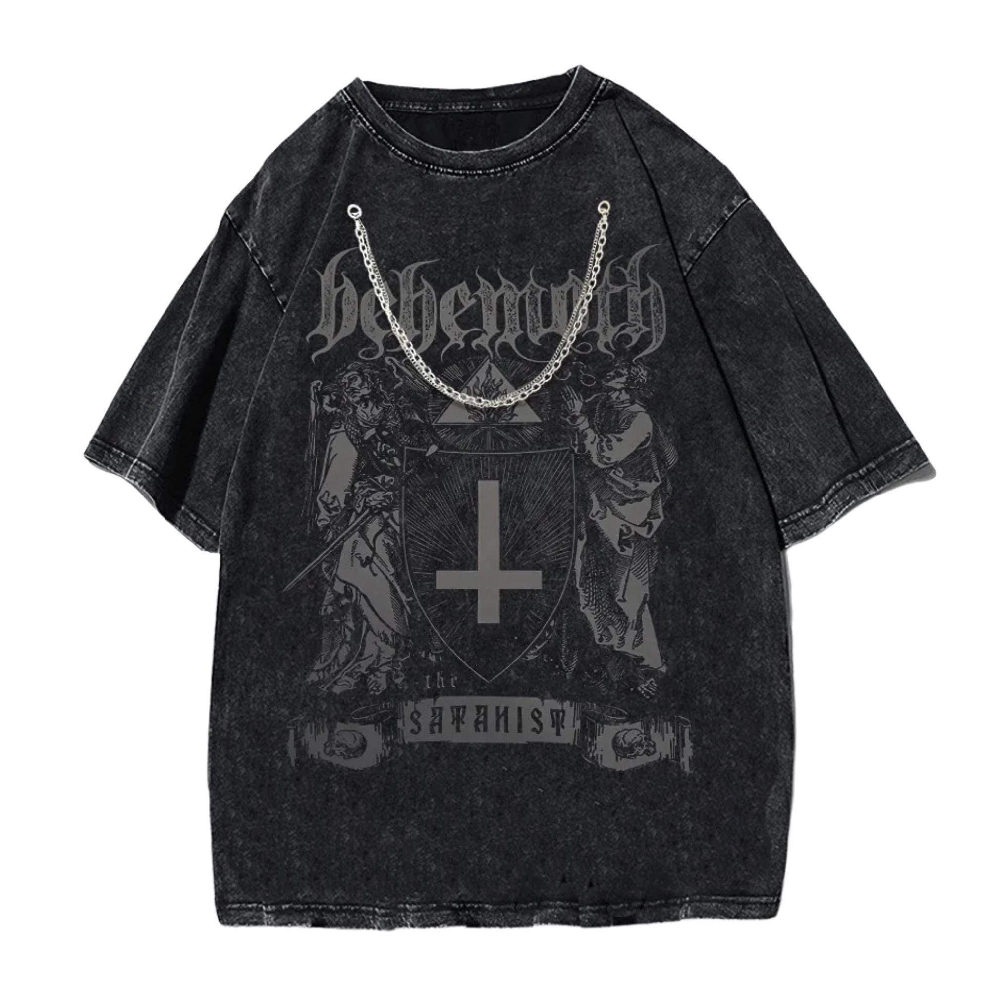 Washed Skull Angel Grunge Gothic T-shirt Alternative 90s