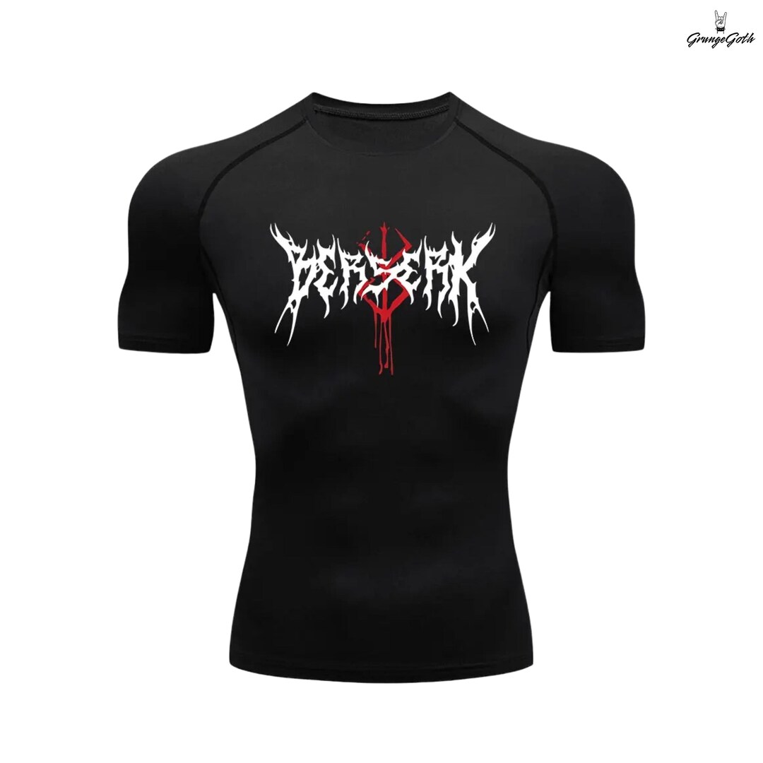Berserk Anime Compression Shirt Men s Gym Shirt Athletic Fitness 