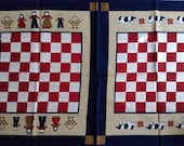Amish Gameboard Place mats fabric, designed by Joan Kessler