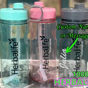 Botella de agua deportiva de 1000 ml con nombre personalizado, pajita, filtro, a prueba de fugas y asa para senderismo, gimnasio, camping, batidora de zumo de frutas.
