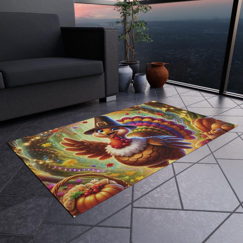 Thanksgiving Outdoor Rug, Autumn Welcome Mat, Fall Door Mat, Harvest ...