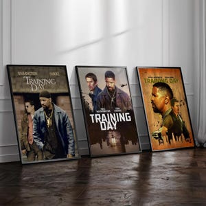 Training Day Poster, Movie Poster, Retro Decor Poster, Poster Gift, Home Wall Decor Art, Wall Art