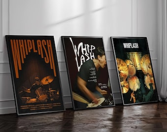 Whiplash Movie poster, Retro Decor Poster, Poster Gift, Home Wall Decor Art, Wall Art poster