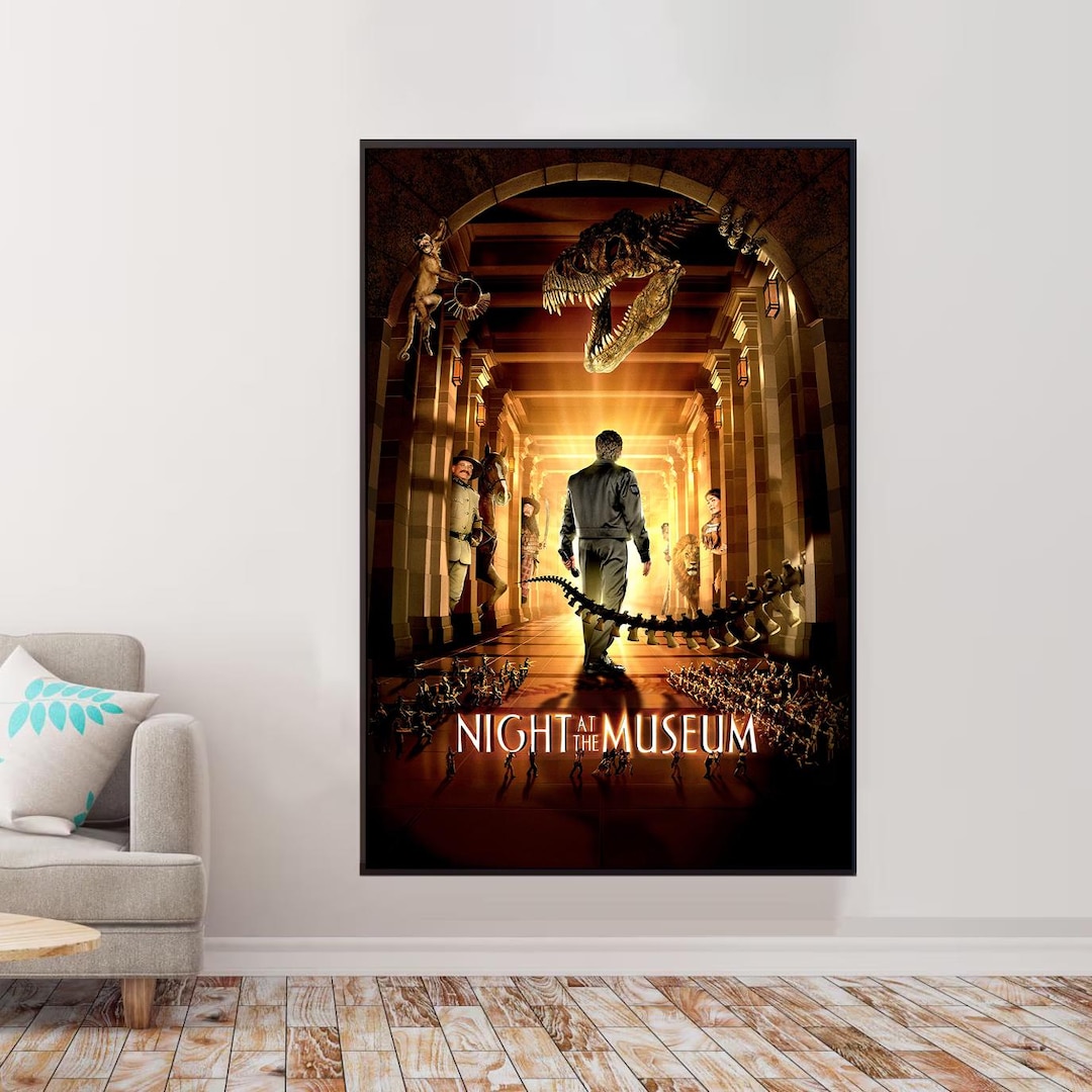 Night at the Museum Movie Poster-poster-high Quality Canvas Movie ...