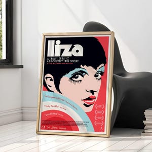 Liza A Truly Terrific Absolutely True Story poster, Movie poster, Retro Decor Poster, Poster Gift, Home Wall Decor Art, Wall Art poster