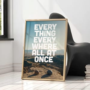 Everything Everywhere All at Once Movie Poster-High Quality Canvas Movie Poster - Wall Art-Home Decor