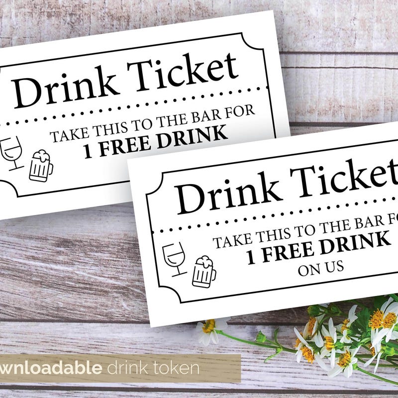 Drink Tickets - Etsy