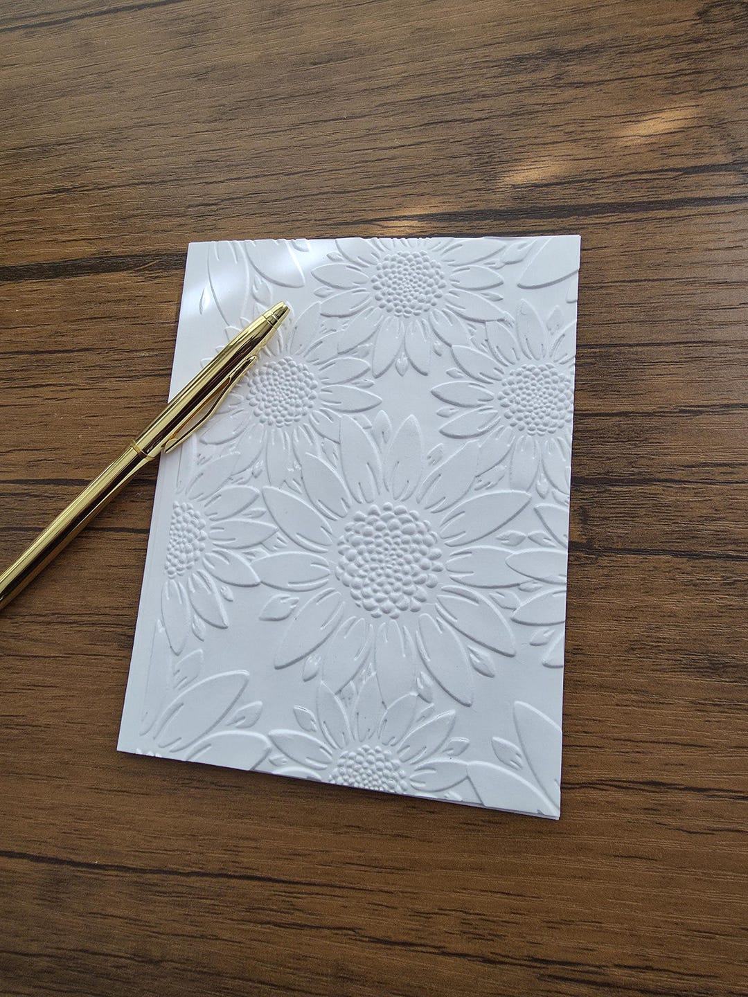 3D Embossed Floral Card Set: Handmade Blank Note Cards Sunflower Cards ...