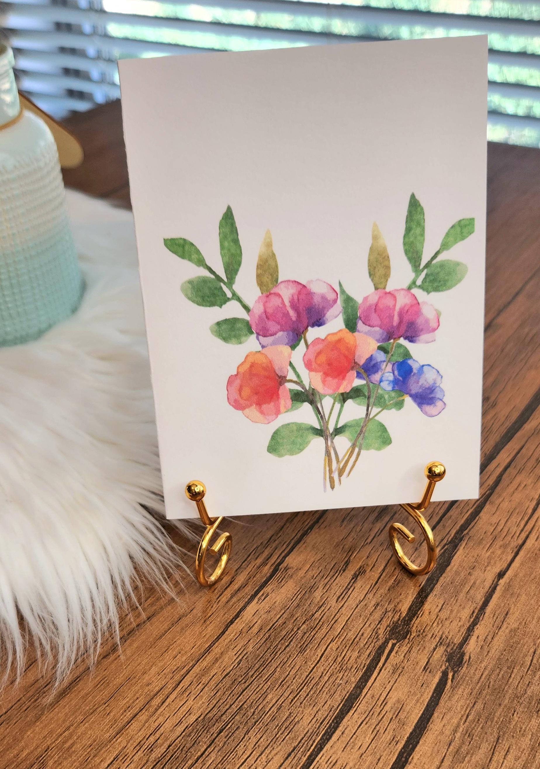 Watercolor Floral Note Card Set: Blank Stationery Gift - Etsy