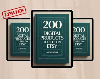 200 Digital Products Ideas to Sell on Etsy   I Digital Products Ideas I Niche & Market Ideas I Etsy Selling Guide I