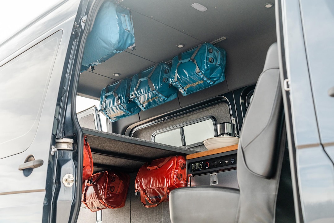 Van Life Hang Duffels as Van Storage Accessories for