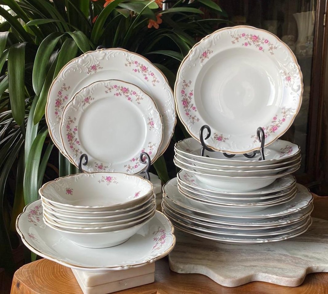 FAIENCERIE DE CHAROLLESフランス製陶器皿セット【ピンク】 il_1080xN.7037259690_mpl7.jpg