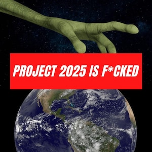 プロジェクト2025はクソだバンパーステッカー