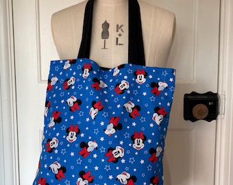 Bolso tote rojo náutico de Disney de Minnie y Mickey Mouse