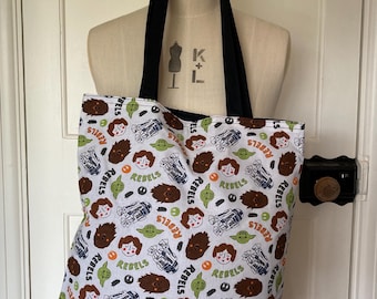 Star Wars - Bolsa de mano con dibujos animados - Jedi. Ciencia ficción para mujer.