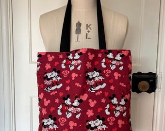 Bolso tote rojo náutico de Disney de Minnie y Mickey Mouse