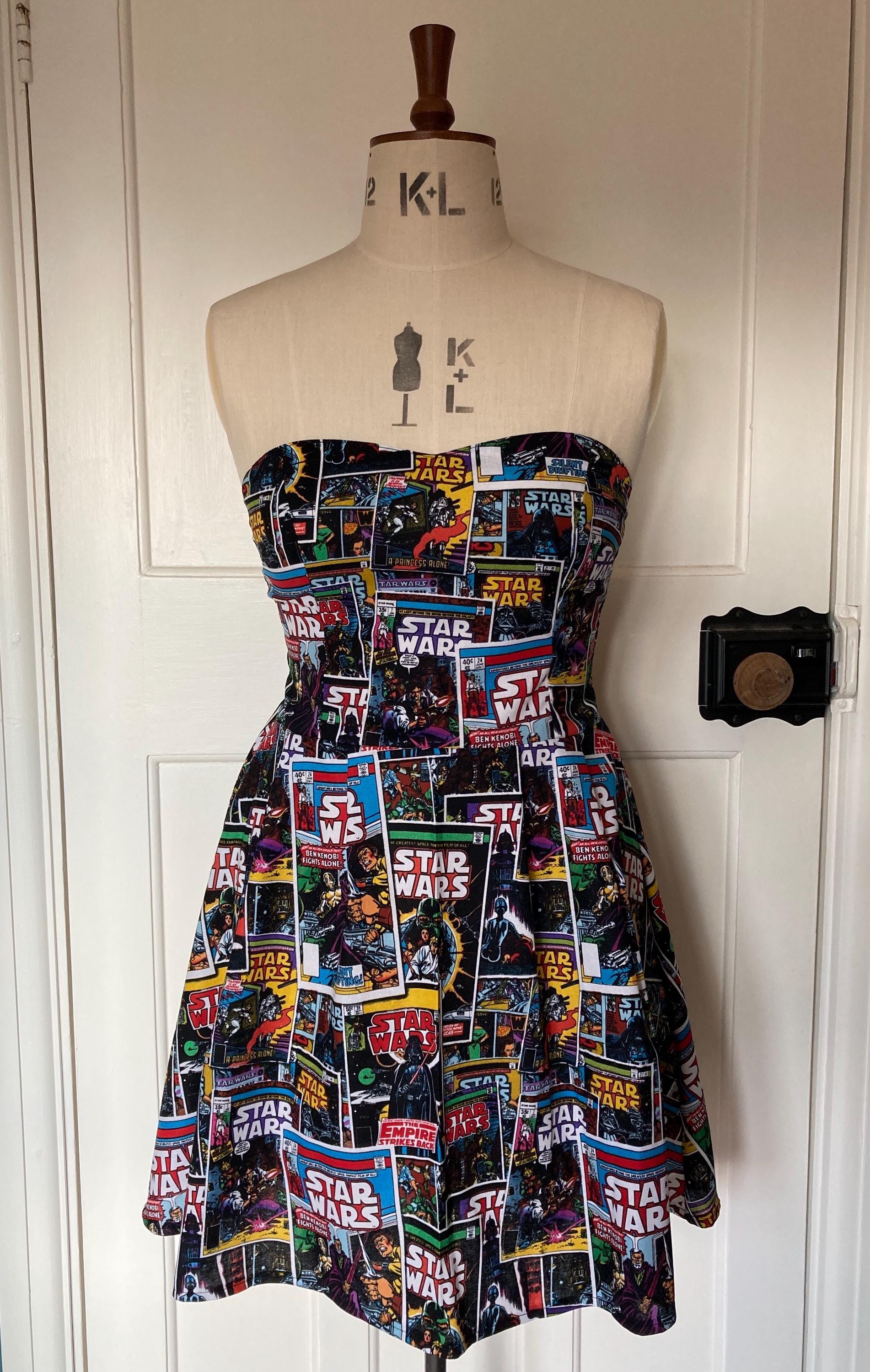 star wars cocktail dress Star Wars Dress Small Black TIE Fighter X-wing Rogue One Story Mockneck junior