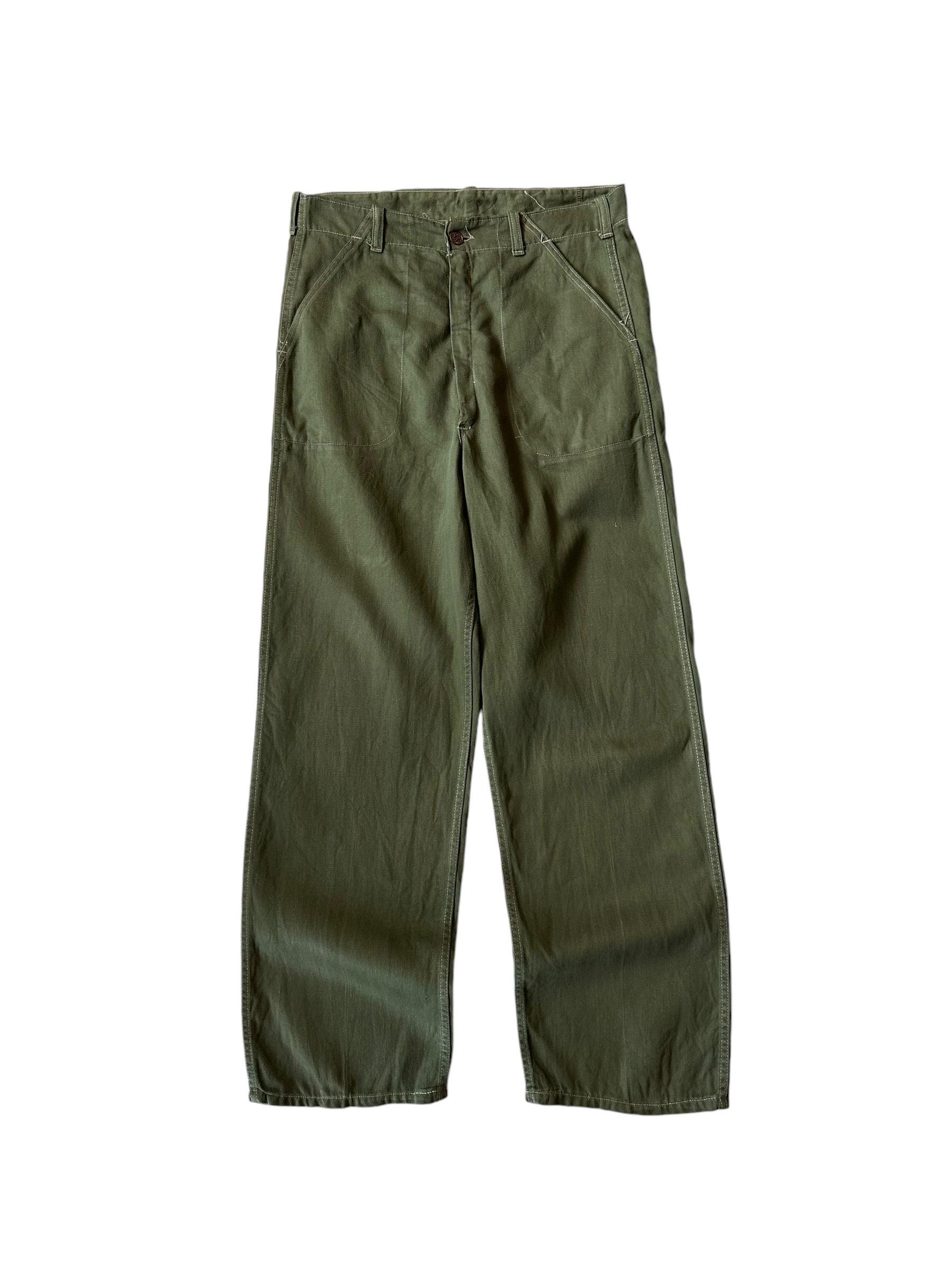 1950's Us Army Og 107 13 Star Iron Button Cotton Pants - Etsy