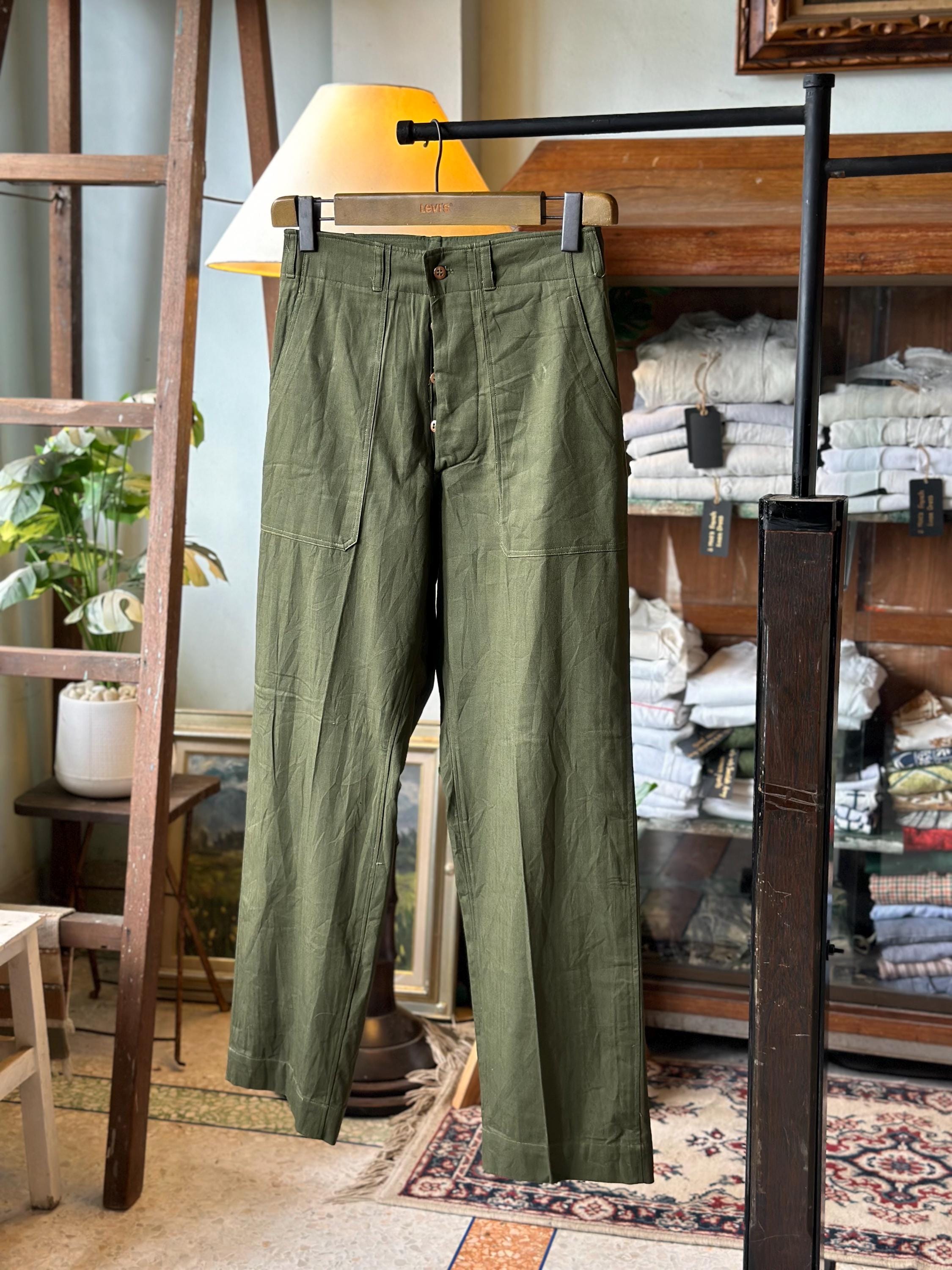 Dead Stock 1950's Korean Army All Cotton HBT Herringbone