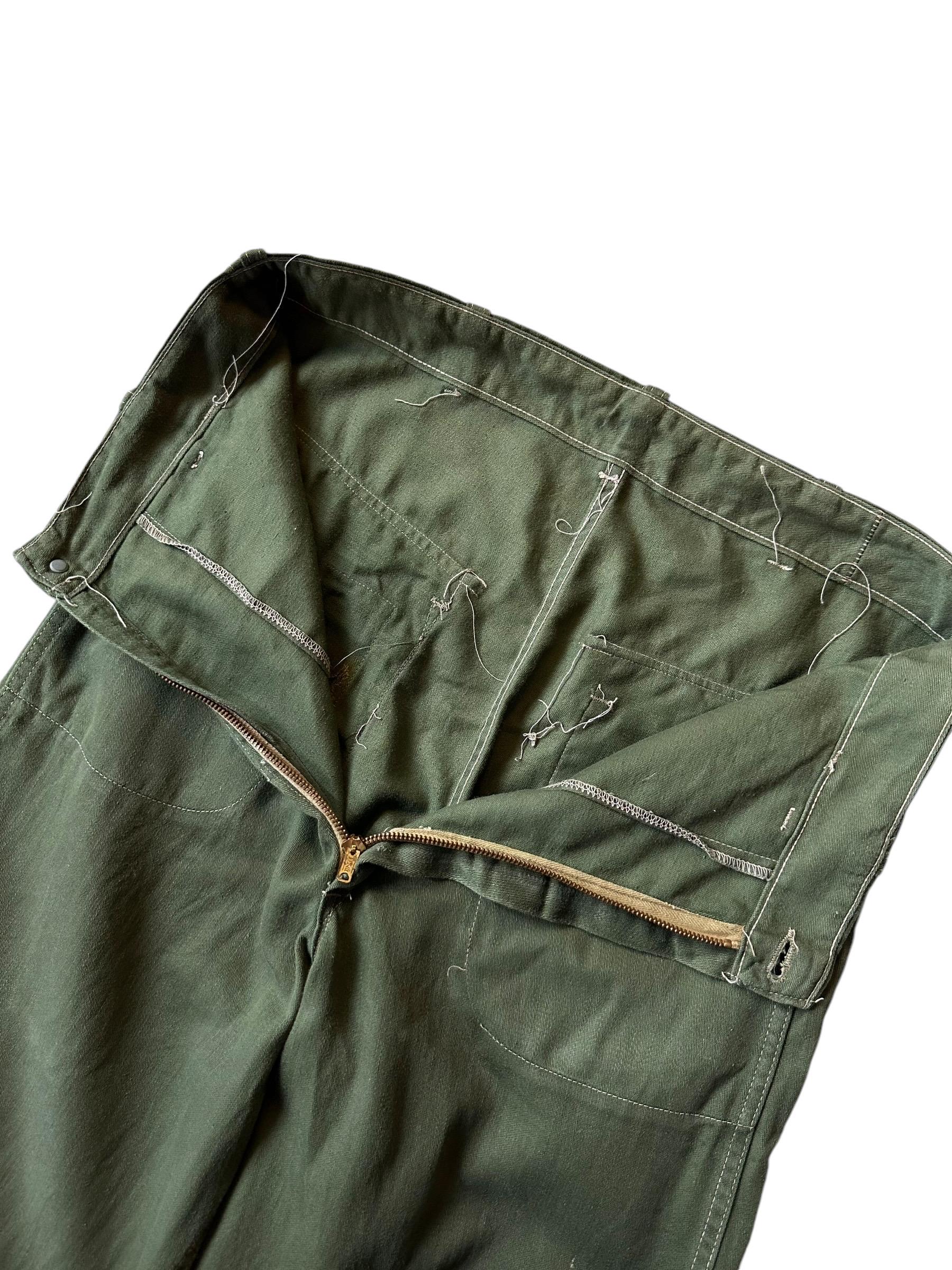 1950's Us Army Og 107 13 Star Iron Button Cotton Pants - Etsy