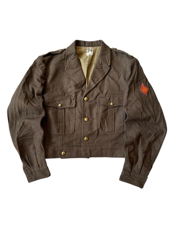 Vintage 1950's French Army Wool Jacket - Etsy