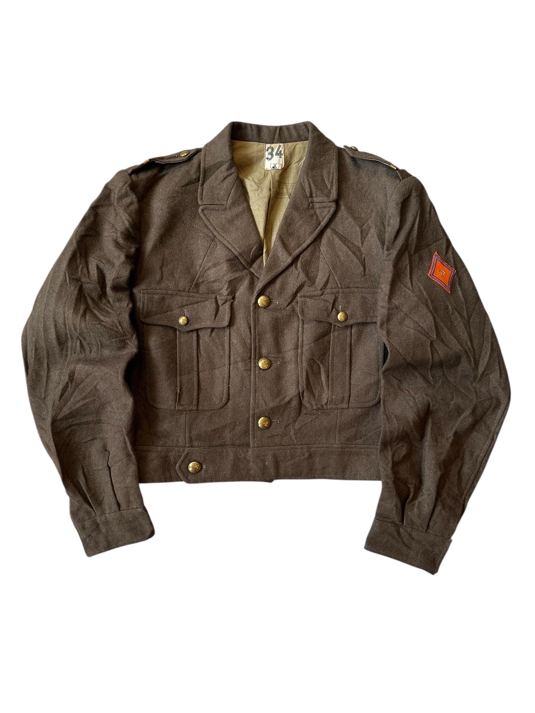 Vintage 1950's French Army Wool Jacket - Etsy