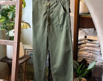 1950's Us Army Og 107 13 Star Iron Button Cotton Pants - Etsy