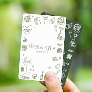 Custom Wedding Guest Book Playing Cards, Wedding Guest Book Alternative, Photo Playing Cards Deck, Bridal Shower Favors, Wedding Gift