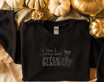 a little ray of pitch black sweatshirt sarcasm shirt funny gift for friend birthday Halloween shirt dark humor