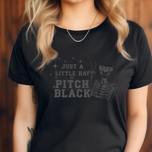 Little Ray of Pitch Black Sunshine T-shirt, Dark Humor Tee, Funny Gift for Friends, Sarcastic Graphic Tee