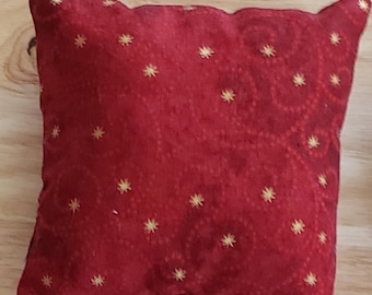 Mini almohada navideña con estampados surtidos, cuenco, relleno, bandeja escalonada, estante para colocar