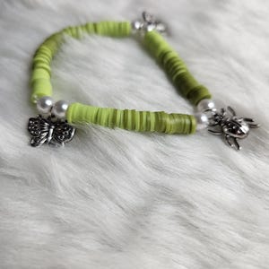 Elastic Clay Bead Bracelet | Clay Bead Bracelet | Stretchy Beaded Bracelet