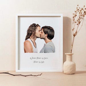 Personalized Watercolor LGBTQ Portrait from Photo – Pride Month Custom Couple & Family Art, Digital or Canvas Gift