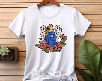 Weihnachtsengel Stickdatei, Stickdatei - Instant Download