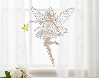 FSL Der Engel der Hoffnungsvollen Sterne, Stickdatei (Digitaler Download) 3 Größen