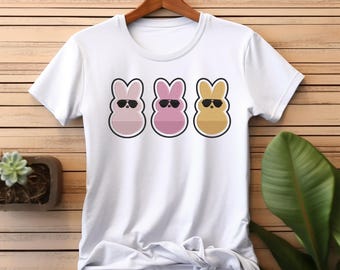 Coole Ostern Peeps mit Sonnenbrille Stickerei 8 Größen - Instant Download