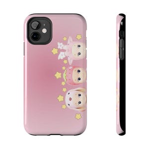 Sonny Angel Animal and Fruit Series Gradient Phone Case, Sonny Angel y2k Case, Sonny Angel Pink Protective Phone Case, Sonny Angel Case