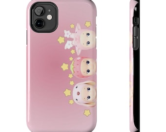 Sonny Angel Animal and Fruit Series Gradient Phone Case, Sonny Angel y2k Case, Sonny Angel Pink Protective Phone Case, Sonny Angel Case