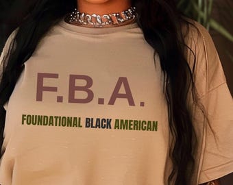 Foundational Black American Tee: Unisex FBA Pride Shirt
