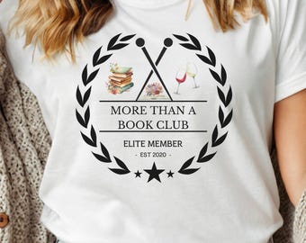 Book Club Elite Member Tee: Personalized Crest Bella + Canvas T-Shirt