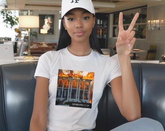 Nottoway Plantation Graphic Tee: Consuming Fire Statement Shirt