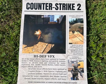 CS2 Newspaper Inspired Poster