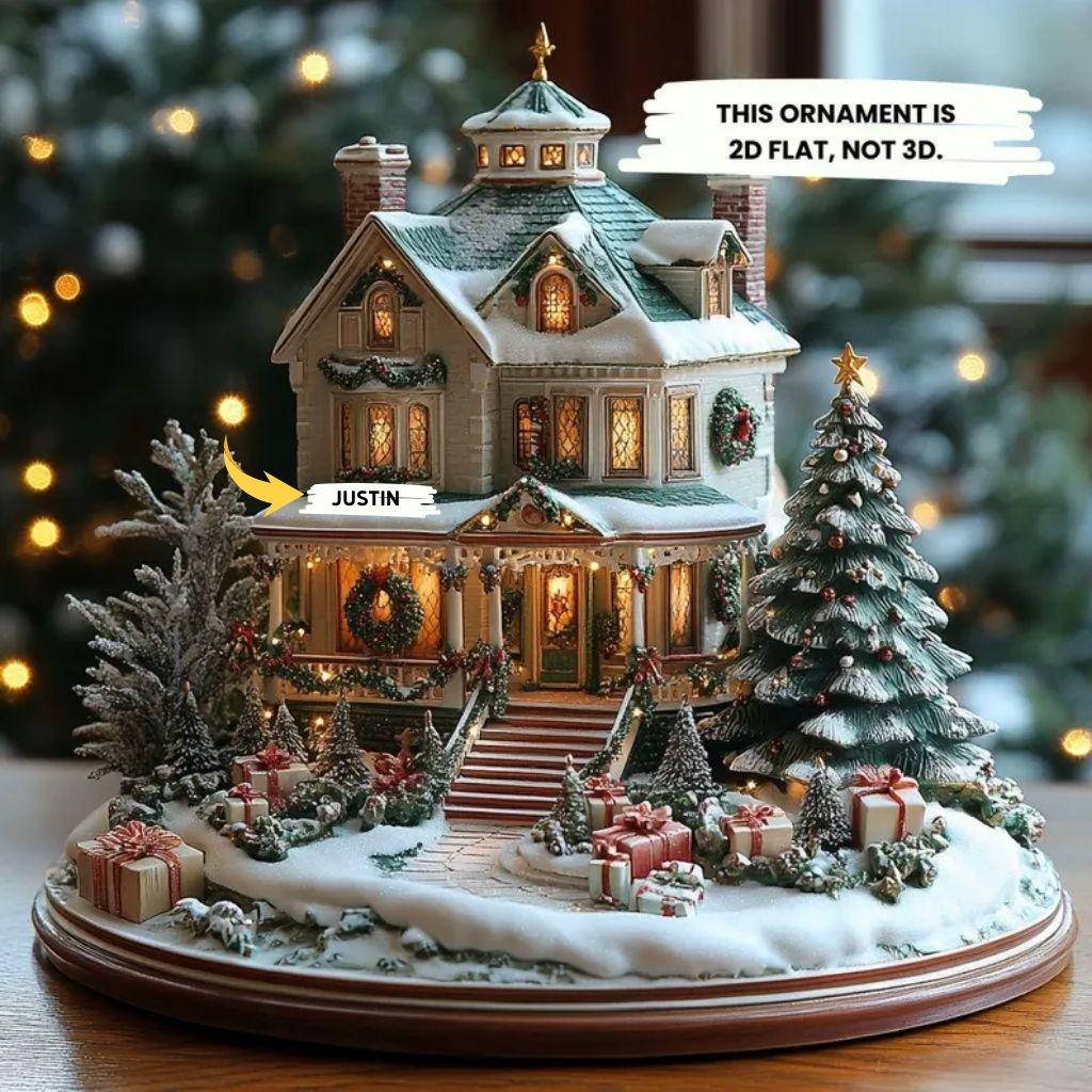 Christmas village display table - Etsy 日本