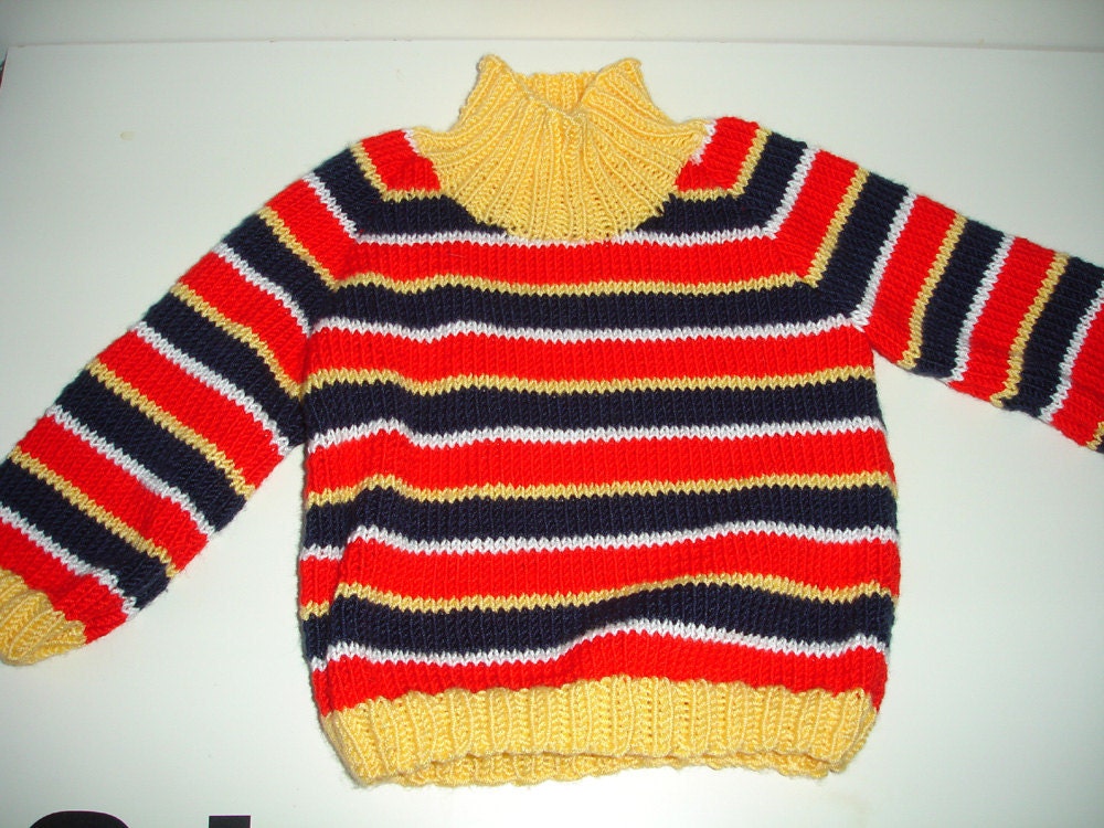 Stripe Monogram Sweater – BuBi Children