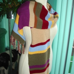 Dr Who inspired long scarf custom work image 2