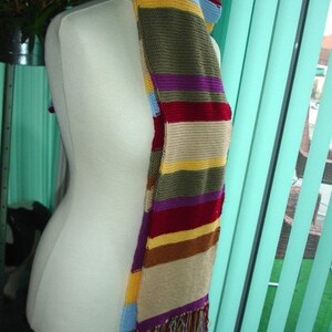 Dr Who inspired long scarf custom work image 4