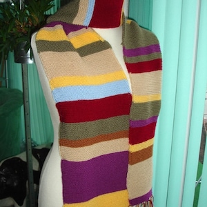 Dr Who inspired long scarf custom work image 1