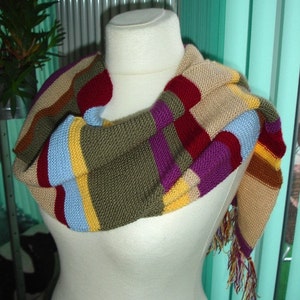 Dr Who inspired long scarf custom work image 3