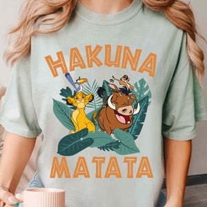 Disney Lion King Hakuna Matata Shirt, Simba Timon Pumbaa Jungle Tee, Disney Friends Matching T-shirt, Disneyland Family Trip, Animal Kingdom