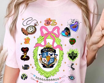 Disney Descendants Zombies Auradon Prep Shirt, Villains Long Live Evil Tee, Disney Channel Outfit, Descendants Zombies World Tour Trip